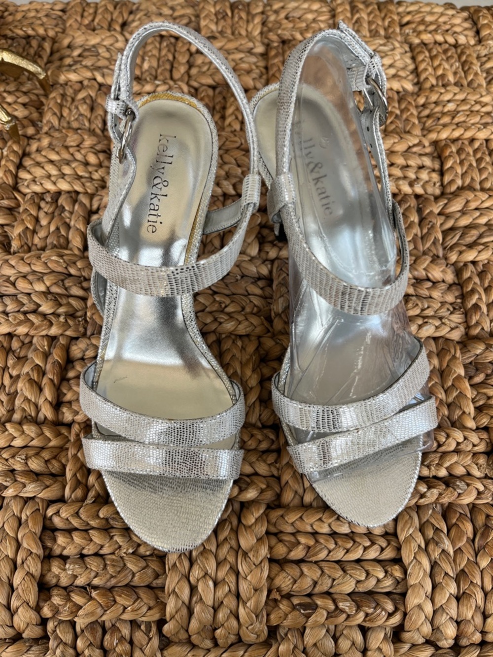 kelly & katie Silver KK NINA Shoes 7 1/2